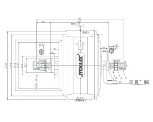 Креслення мотор колеса MXUS GDF-15 FAT 48v 750w