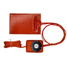 Силіконовий нагрівач 12V 50W для акумуляторів електротранспорту, піддонів картера автомобілів, з терморегулятором