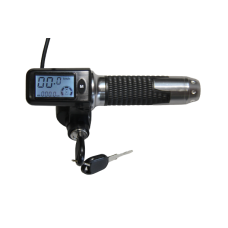 Ручка газу з LCD дисплеєм та замком запалювання для електровелосипедів з мотор колесами 36v350w